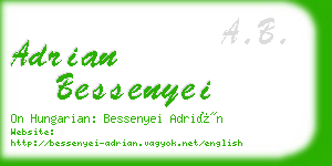 adrian bessenyei business card